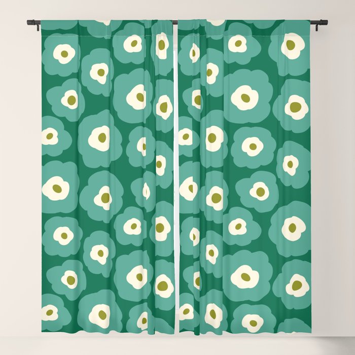 Green Flower Window Curtain Gallery Image 5