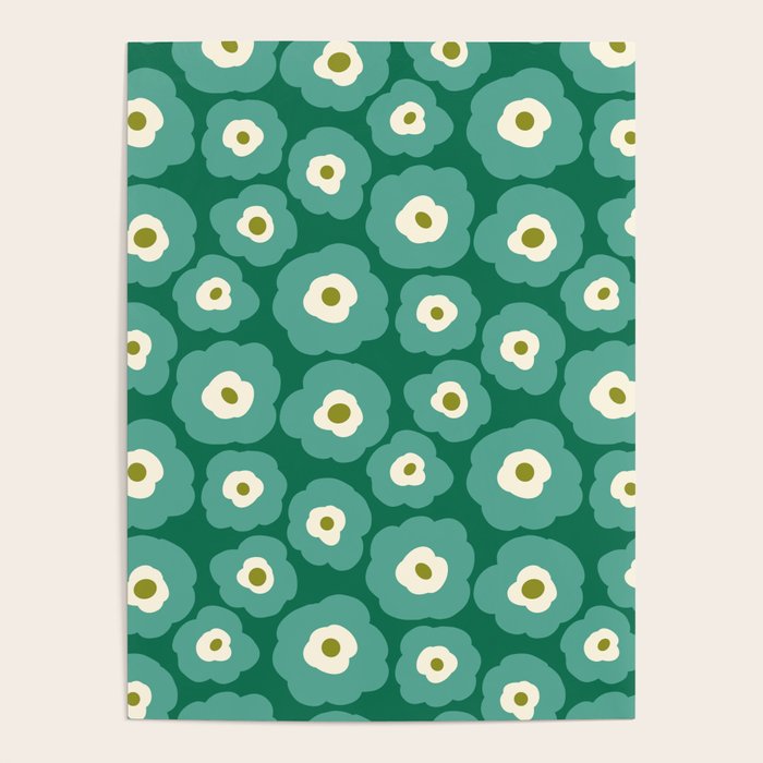 Green Flower Poster Gallery Image 4