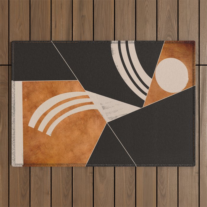 Abstract Minimal Shapes 130 Outdoor Rug Gallery Image 1