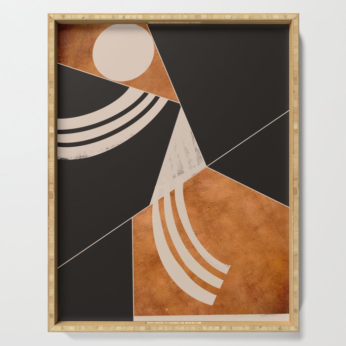 Abstract Minimal Shapes 130 Serving Tray Gallery Image 1