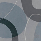 Mid Century Shapes And Outline Grey Teal Coffee Mug Gallery Image 2
