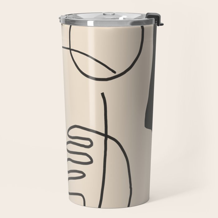 Abstract Face 4 Travel Mug Gallery Image 2