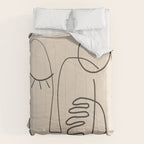 Abstract Face 4 Comforter Gallery Image 6