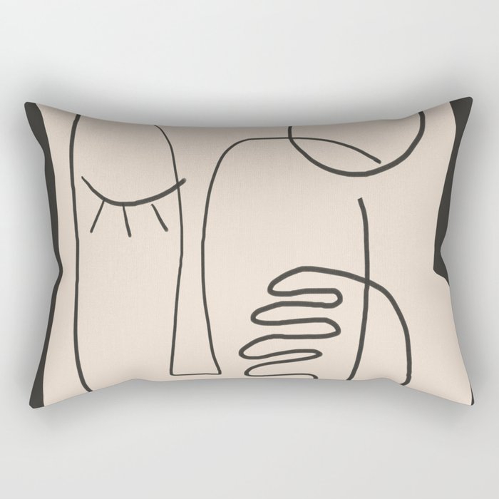 Abstract Face 4 Rectangular Pillow Gallery Image 2
