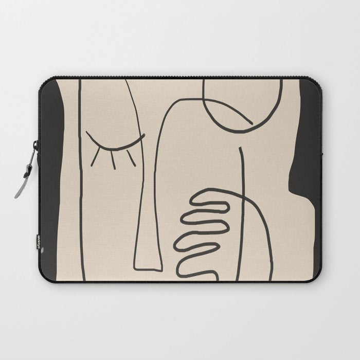 Abstract Face 4 Laptop Sleeve Gallery Image 1