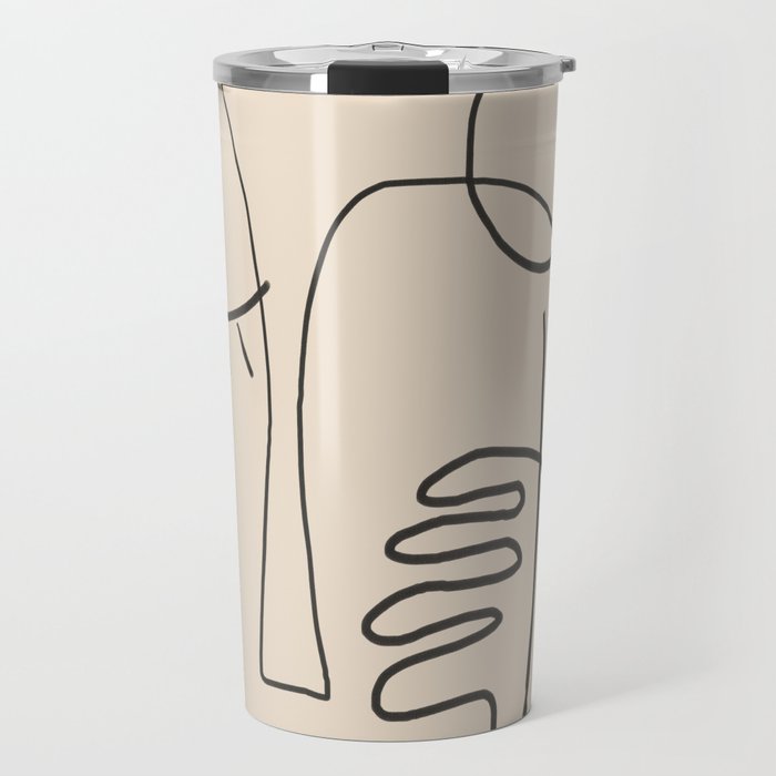 Abstract Face 4 Travel Mug Gallery Image 1