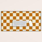 DESERT CHECKER GINGER Desk Mat Gallery Image 1