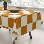 DESERT CHECKER GINGER Tablecloth Gallery Image 3