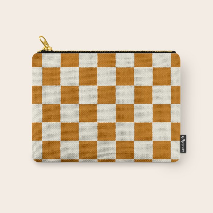DESERT CHECKER GINGER Carry All Pouch Gallery Image 1