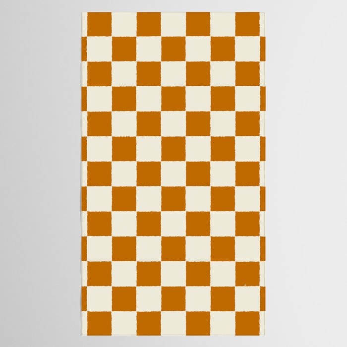 DESERT CHECKER GINGER Tablecloth Gallery Image 2