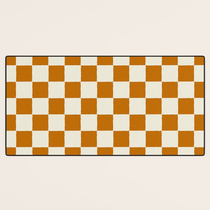 DESERT CHECKER GINGER Desk Mat Gallery Image 3