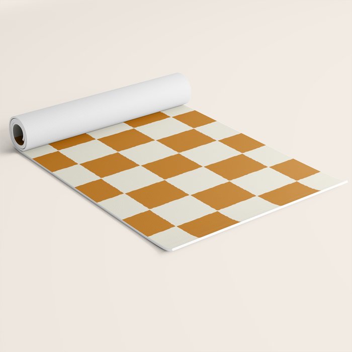 DESERT CHECKER GINGER Yoga Mat Gallery Image 2