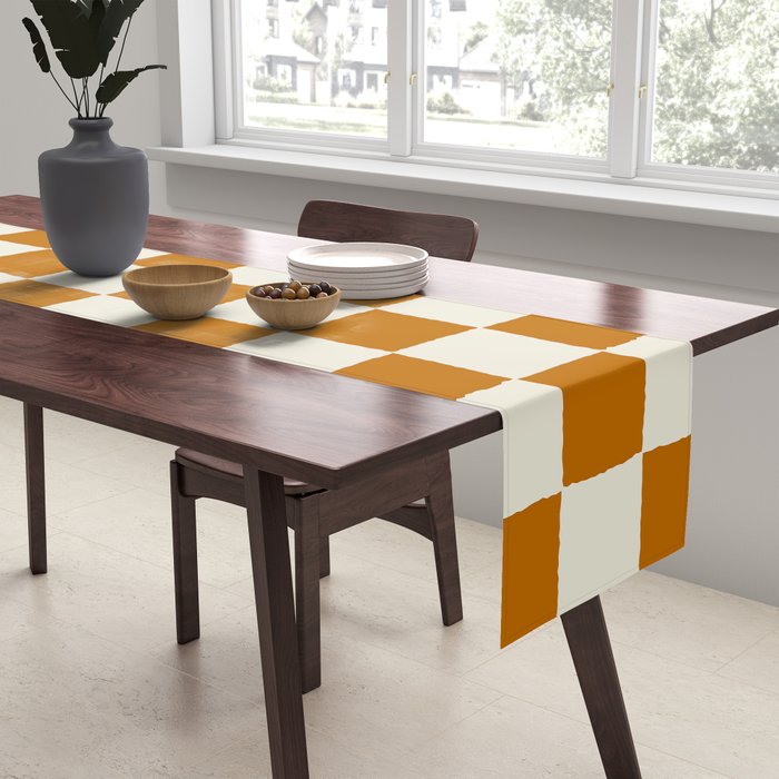 DESERT CHECKER GINGER Table Runner Gallery Image 2
