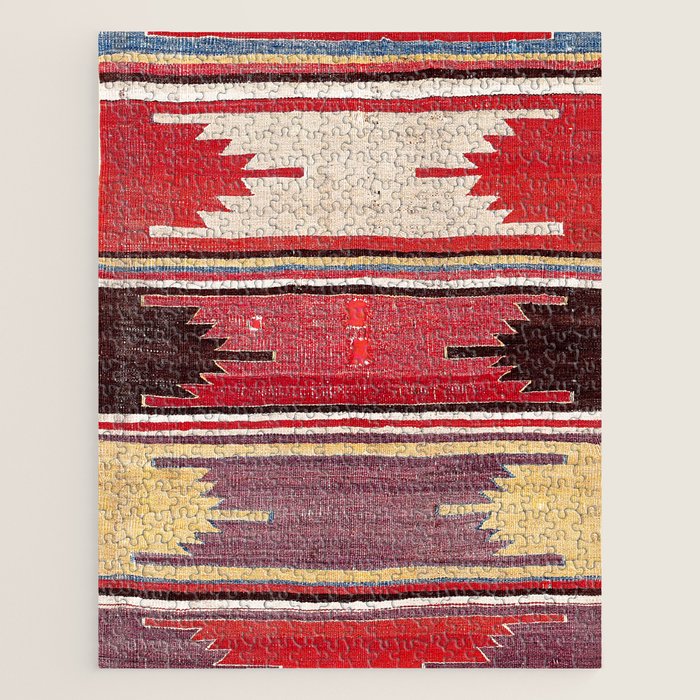 Nevsehir Cappadocian Central Anatolian Kilim Print Jigsaw Puzzle Gallery Image 1