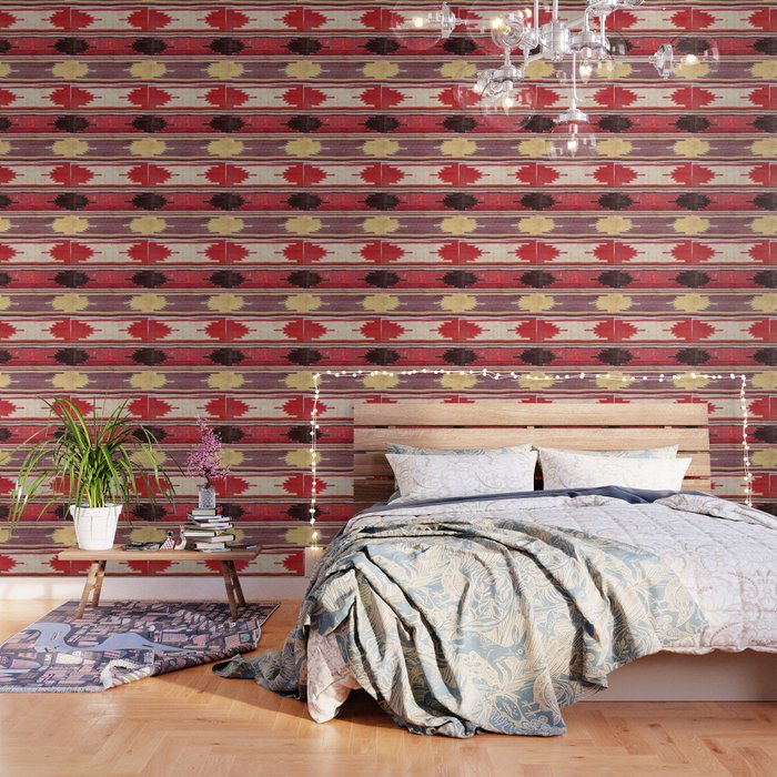Nevsehir Cappadocian Central Anatolian Kilim Print Wallpaper Gallery Image 1