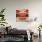 Nevsehir Cappadocian Central Anatolian Kilim Print Wood Wall Art Gallery Image 2