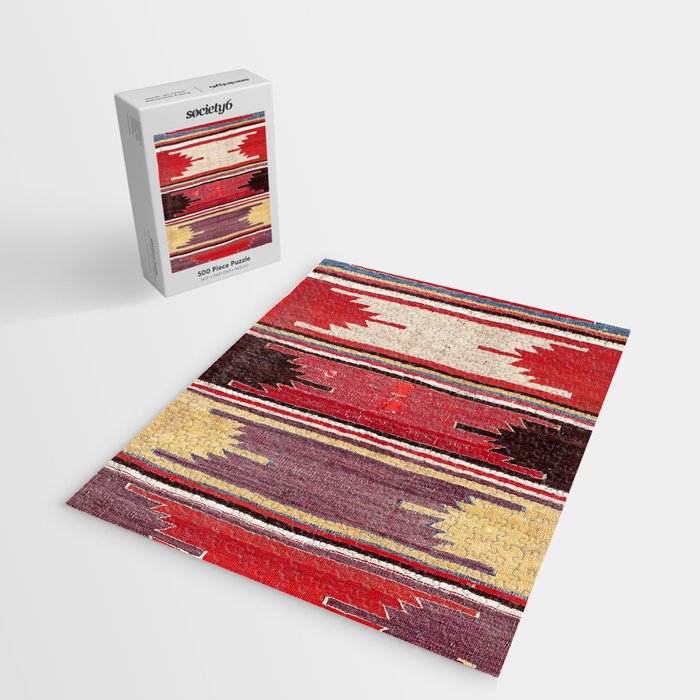 Nevsehir Cappadocian Central Anatolian Kilim Print Jigsaw Puzzle Gallery Image 2