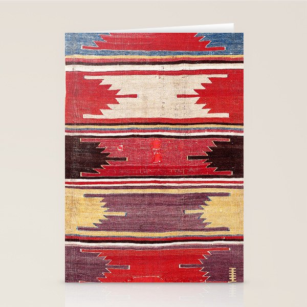 Nevsehir Cappadocian Central Anatolian Kilim Print Stationery Card Gallery Image 2