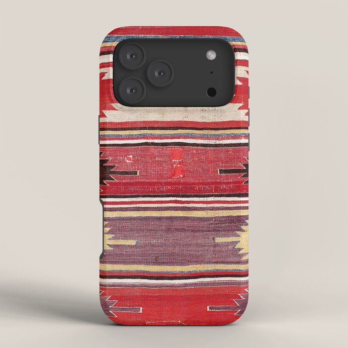 Nevsehir Cappadocian Central Anatolian Kilim Print iPhone Case Gallery Image 4