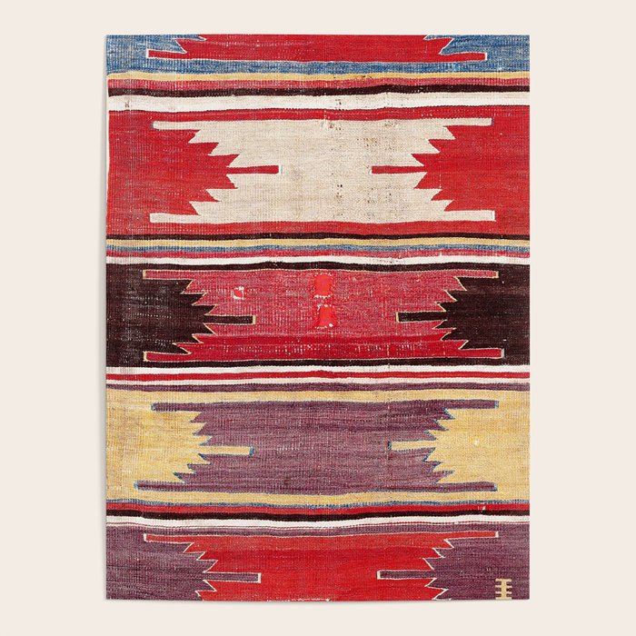 Nevsehir Cappadocian Central Anatolian Kilim Print Poster Gallery Image 1