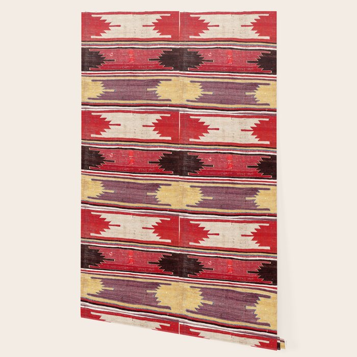 Nevsehir Cappadocian Central Anatolian Kilim Print Wallpaper Gallery Image 2