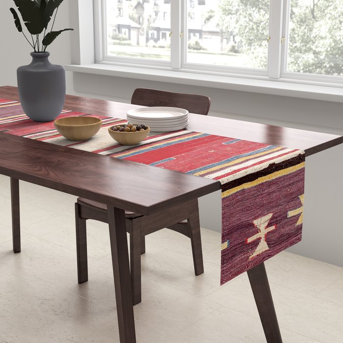 Nevsehir Cappadocian Central Anatolian Kilim Print Table Runner Gallery Image 2