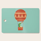 Dragon On Hot Air Balloon Cutting Board Gallery Image 1
