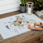North America continent, World map for kids Outdoor Rug Gallery Image 2
