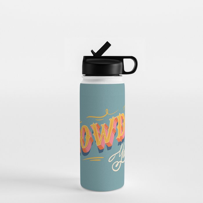 Howdy Y'all | Yellow Orange Blue Water Bottle Gallery Image 1