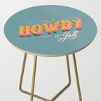 Howdy Y'all | Yellow Orange Blue Side Table Gallery Image 2