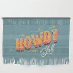 Howdy Y'all | Yellow Orange Blue Wall Hanging Gallery Image 1