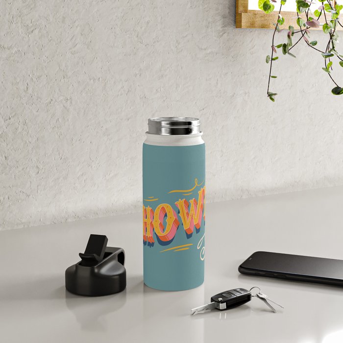 Howdy Y'all | Yellow Orange Blue Water Bottle Gallery Image 4
