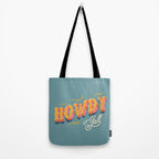Howdy Y'all | Yellow Orange Blue Tote Bag Gallery Image 2