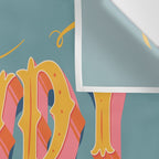 Howdy Y'all | Yellow Orange Blue Wall Tapestry Gallery Image 3