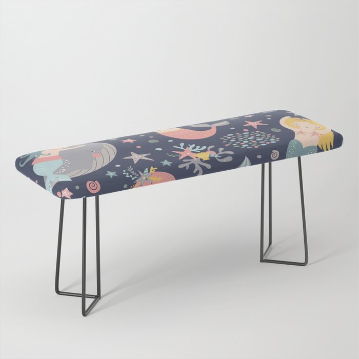 Under The Sea Mermaids, Whale & Starfish Bench Gallery Image 1