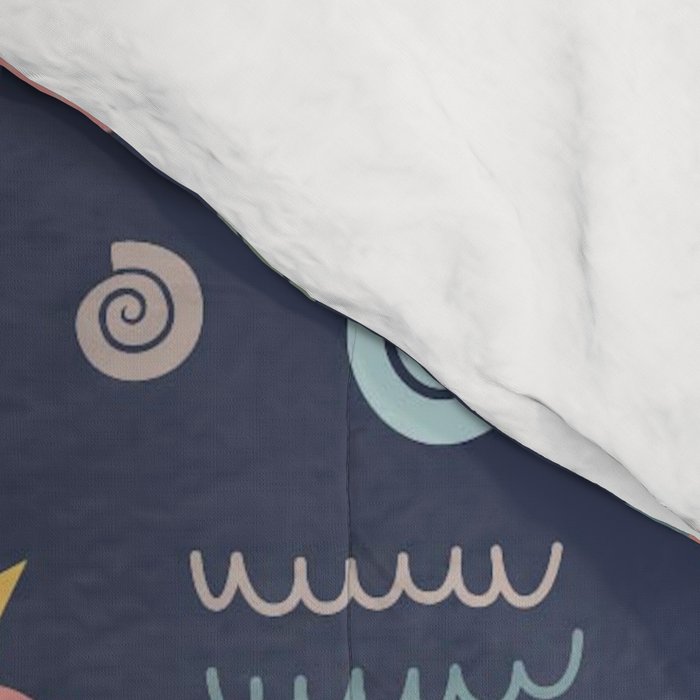 Under The Sea Mermaids, Whale & Starfish Comforter Gallery Image 4