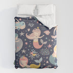 Under The Sea Mermaids, Whale & Starfish Comforter Gallery Image 6