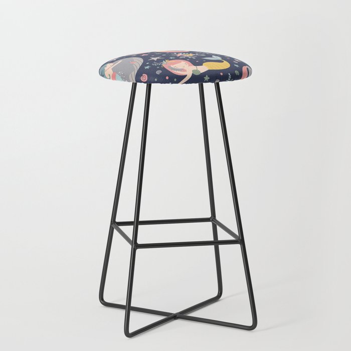 Under The Sea Mermaids, Whale & Starfish Stool Gallery Image 1