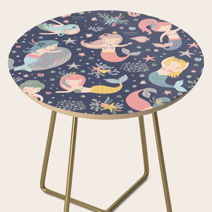 Under The Sea Mermaids, Whale & Starfish Side Table Gallery Image 2