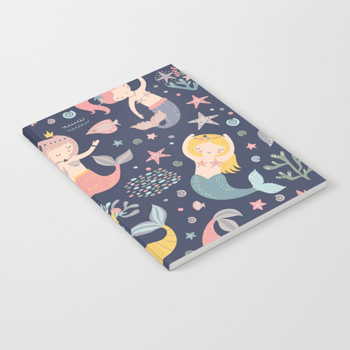 Under The Sea Mermaids, Whale & Starfish Notebook Gallery Image 2