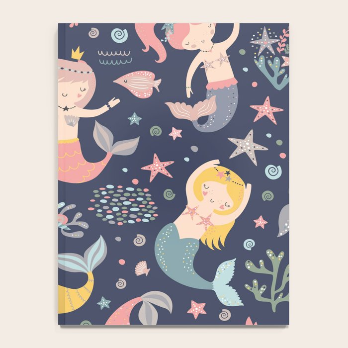 Under The Sea Mermaids, Whale & Starfish Notebook Gallery Image 4