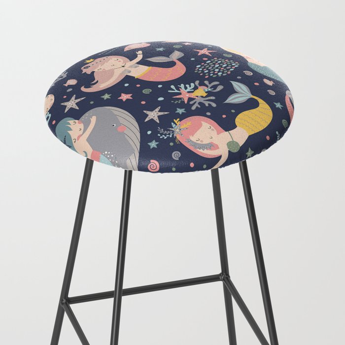 Under The Sea Mermaids, Whale & Starfish Stool Gallery Image 2
