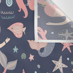Under The Sea Mermaids, Whale & Starfish Wall Tapestry Gallery Image 3