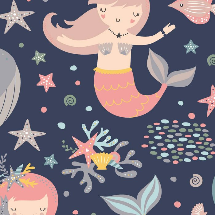 Under The Sea Mermaids, Whale & Starfish Coffee Mug Gallery Image 2
