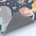Under The Sea Mermaids, Whale & Starfish Rug Gallery Image 4