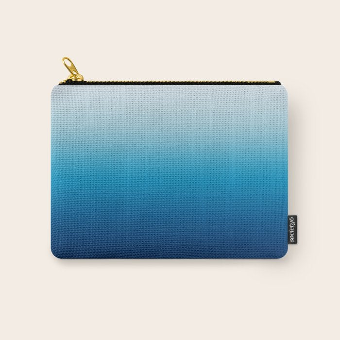 Sky and Ocean Blue Ombre Carry All Pouch Gallery Image 1