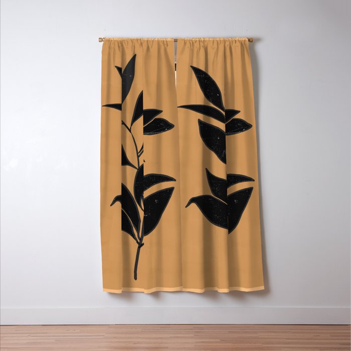 Abstract Art /Minimal Plant 79 Window Curtain Gallery Image 3