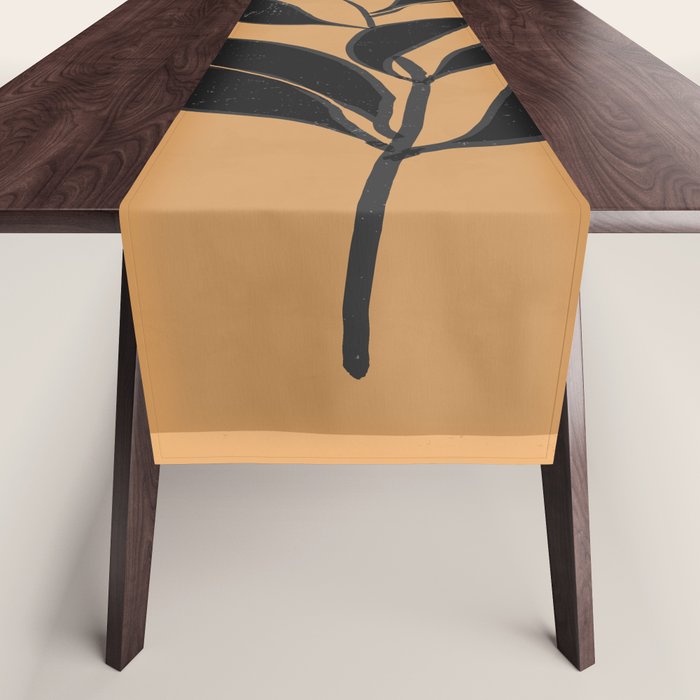 Abstract Art /Minimal Plant 79 Table Runner Gallery Image 1