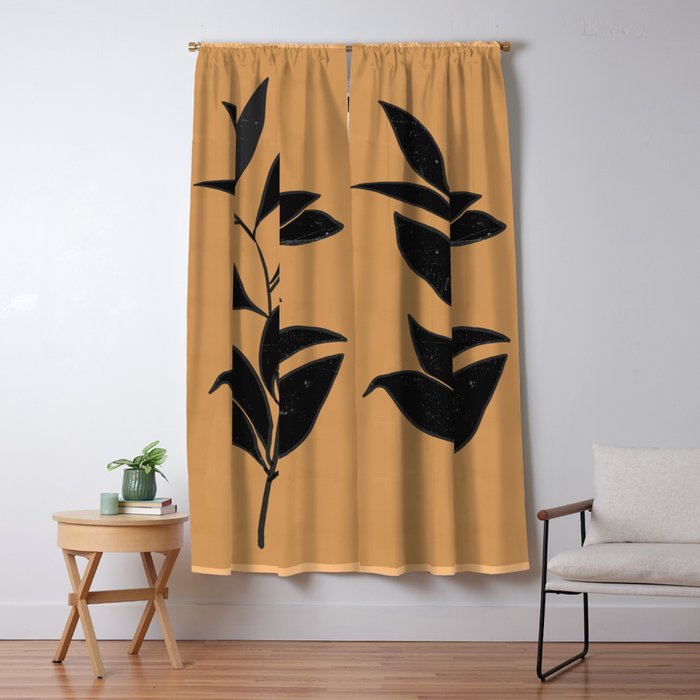 Abstract Art /Minimal Plant 79 Window Curtain Gallery Image 5