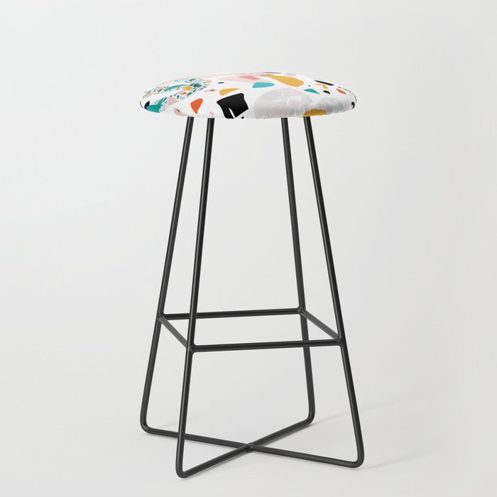 Mixed Mess I. / Collage, Terrazzo, Colorful Stool Gallery Image 1